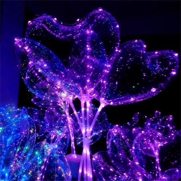 

2021 valentine's day led love heart shape balloon luminous flash christmas party decoration children adults multicolor balloon gifts h1