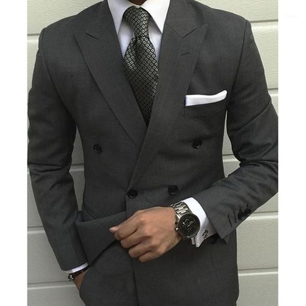 

2020 latest kingsman smoking grey jackets men wedding suit prom tuxedo slim fit 2 pieces custom groom mens suits terno masculin1, White;black