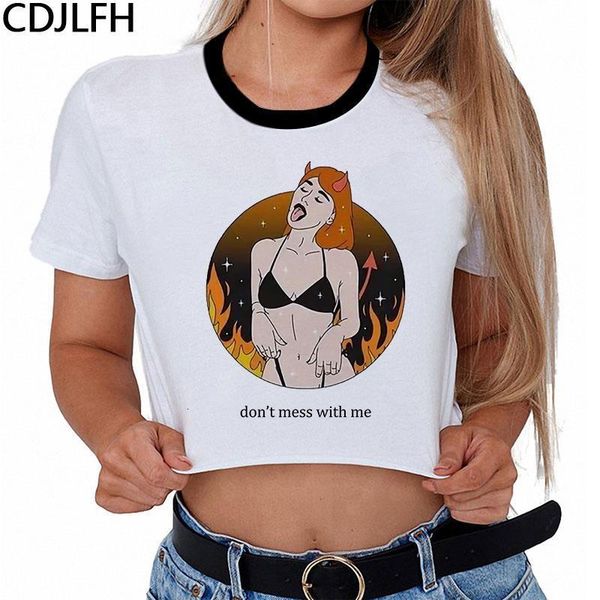 

ангел и печать летняя мода harajuku sexy tank белая футболка одежда женские топы tees с коротким рукавом femme футболка, White