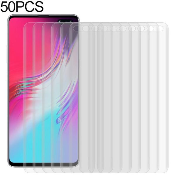 

for galaxy s10 5g 50 pcs 3d curved full cover soft pet film screen protector