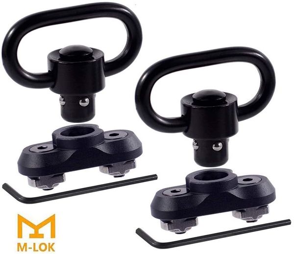 

2 s-ling swivels, m-lok qd pack superbtrade mount quick detach 1.25" push button qd s-ling swiv lhp8