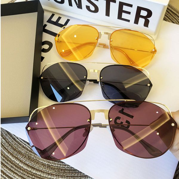 

trendy purple summer sunglasses women square quality 2020 shades men oversized high korean glasses sun for metal fashion veasx