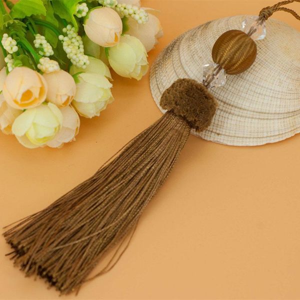 

wholesale 6pcs lot 12cm tassel with hanging rope silk sewing tassels trim decorative key tassel for curtains home decoration h bbykri