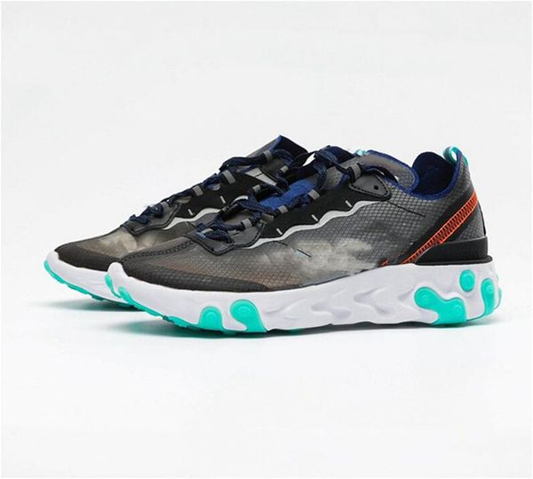 

react element 87 blue chill solar red men essential shoes sport breathable outdoor sneakers a33a1d5, Black