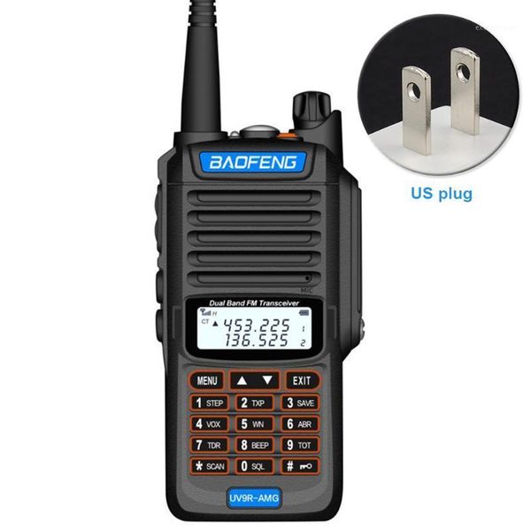 

walkie talkie ip68 waterproof two way radio high power portable 128 channel lcd display handheld sea land 20w 20km uv dual band1
