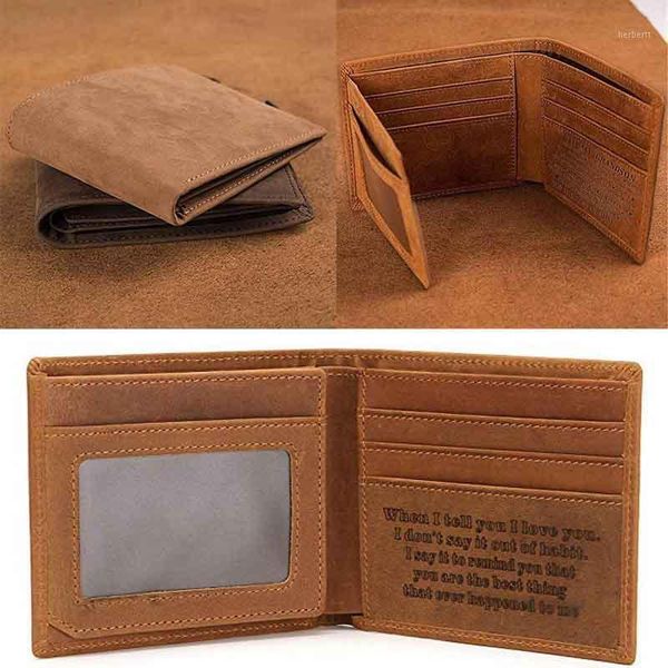 

wallets fashion to my son engraved genuine leather wallet for birthday christmas gift1, Red;black
