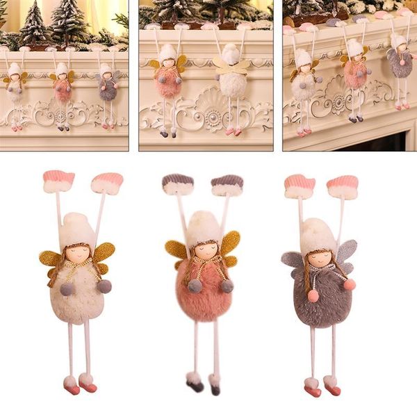 

3шт рождественская елка подвеска плюшевые ангел кулон фестиваль рождественские висит декор рождественские ангел плюшевые подвески для jllmzb