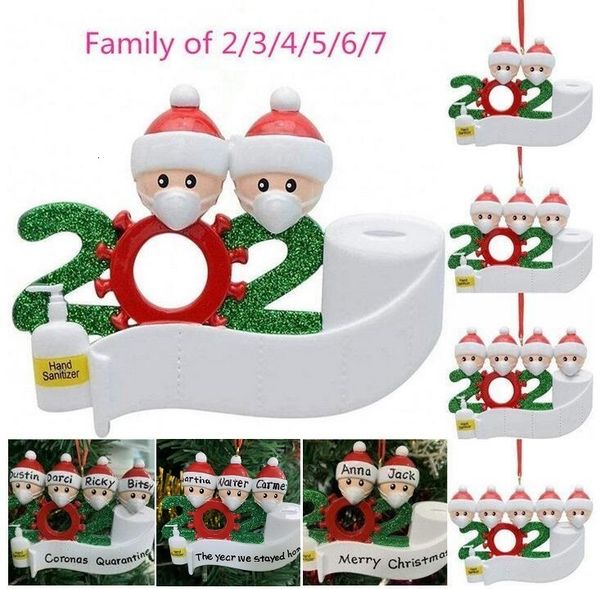 

christmas decoration birthdays party gift product diypendant quarantine personalized family of 4 orn