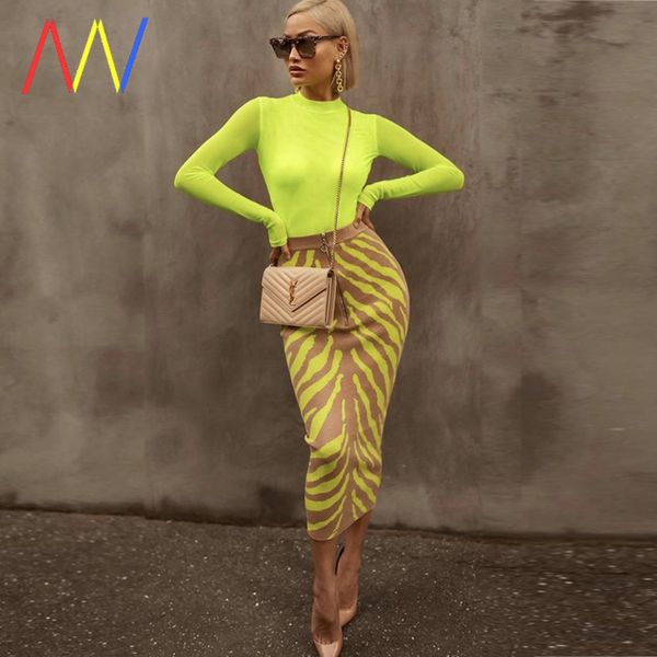 

designer 2020fashion long bandage skirt women party skirts for ladies black friday 2021 deals, White