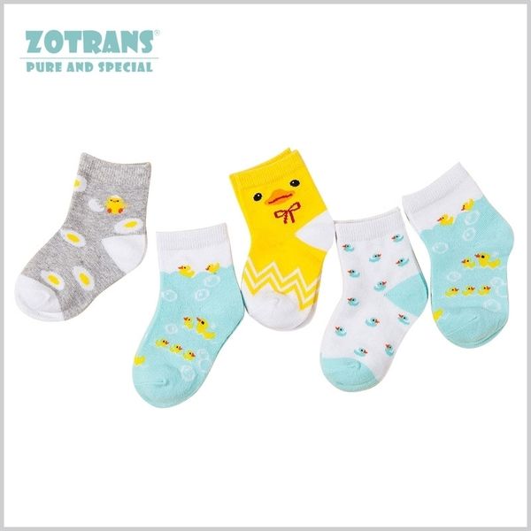 

5 pairs baby socks yellow duck soft inant cotton sock spring autumn pink and blue sock girl boy for 0-3years y201009, Pink;yellow