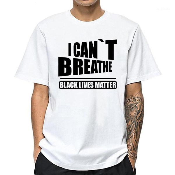 

letter print i can't breathe t shirt short sleeve 2020 summer o round neck loose tshirt women man tee shirt s-4xl1, White;black