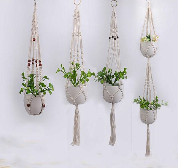 

macrame plant hangers indoor outdoor rope planter pot hanger holder set of 41