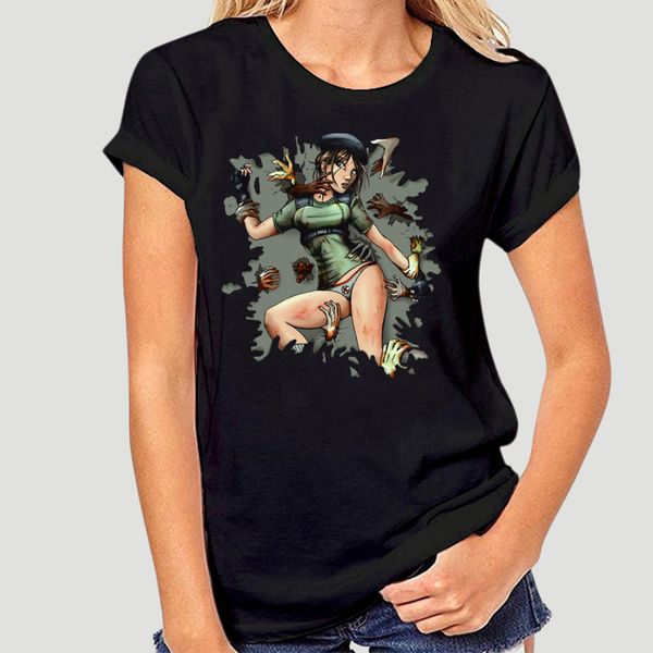 

t shirts men jill and the dead t-shirt tee father day 100% residented evil zombie game-0480a sport hooded sweatshirt hoodie