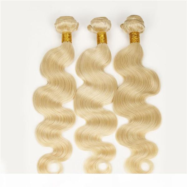 

irina beauty hair weave peruvian body wave #613 blonde virgin hair 3pcs lot grade 7a unprocessed remy human hair extensions weft, Black