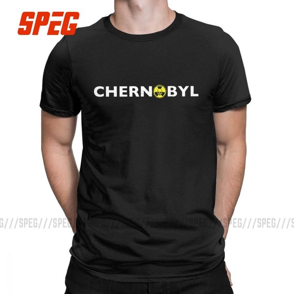

sport vintage chernobyl nuclear radiation t-shirt for men crewneck pure cotton t shirt short sleeve tee shirt summer clothes plus size