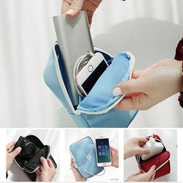 

waterproof data cable storage bag phone bag u disk power bank earphone storage bags travel portable digital accessories organizer dbc dh0786