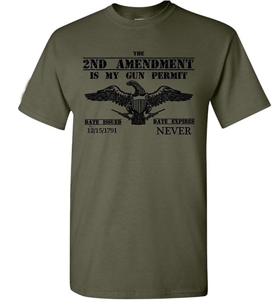 

eagle 2nd поправка gun t shirt новая мода «s с коротким рукавом новизна прохладный топы с коротким рукавом biker t рубашки спорта с капюшоно