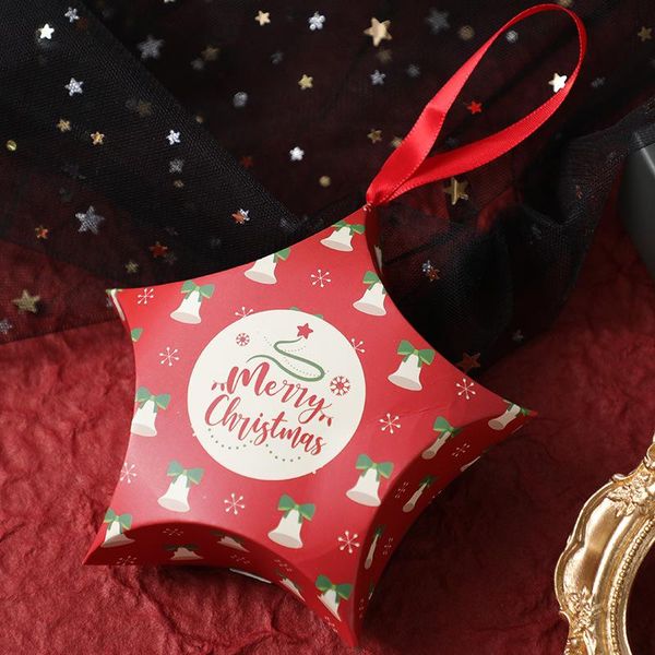

lbsisi life 20pcs merry christmas santa claus star paper box happy new year gift candy biscuit pack baby shower decoration favor wmtmtj
