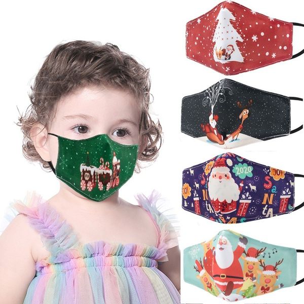 

pluggable pm2.5 фильтр mask mask designer 3d печать xmas стиль узор санты клаус северный олень пылезащитный детские маски для лица 6 25jy l2