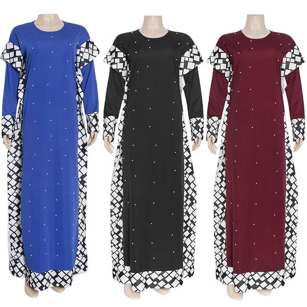 

bangladesh muslim hijab dress for women chiffon elegant gowns kaftan black abaya islamic clothing plus size boubou djellaba, Black;gray