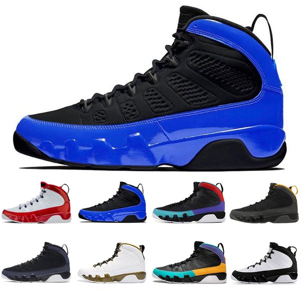 

jumpman 9 9s men basketball shoes racer blue gym red dream it, do it statue mens trainers sports sneakers size 7-13