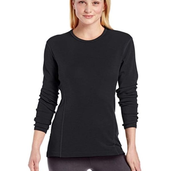 100 % Merinowolle Damen Midweight Crew Next to Skin (NTS) Basisschicht Damen Tops Thermounterwäsche Tops Europäische Größe S-L 160GSM 201113