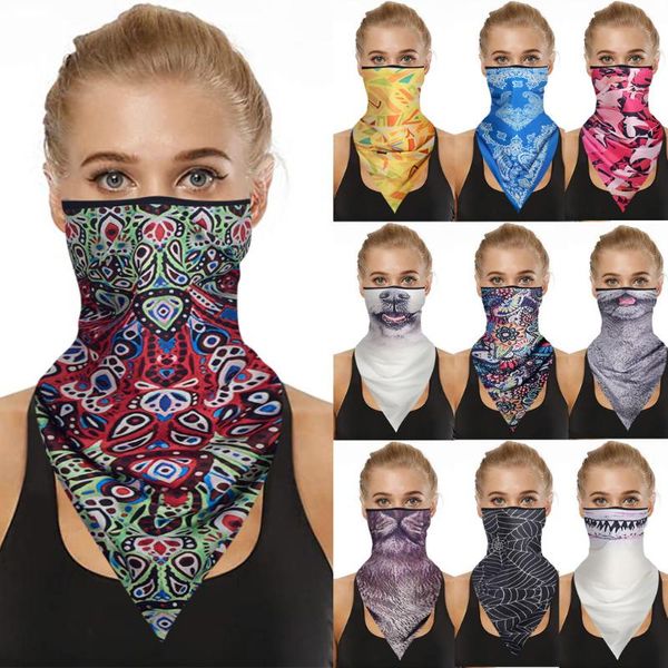 

scarves 5pcs fashion women hair accessories bandana scarf square female bandanas headwear rock multi paisley headbands#g40, Blue;gray