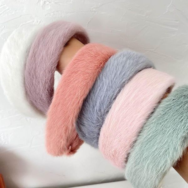 

ins sweet fur women fashion headbands women headbands girls hair sticks designer hair accessories for women head bands kids headband, Slivery;white