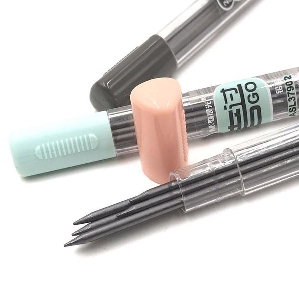 

1 шт механический карандаш 2,0 мм свинец refill черный синий розовый barrel matic карандаш для экзаменов drawing jllwtq garden_light, Blue;orange