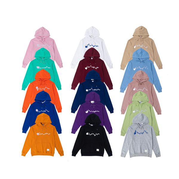 

men's hoodies fashion pure 15 colors embroidery letter print men streetwear 2020 new women trendy sweatshirts, Black