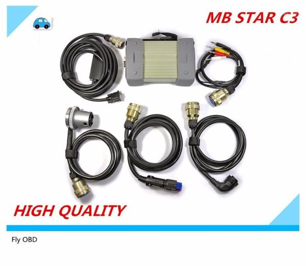 

2020 mb star c3 mb c3 all new red relay and five strong copper cable car diagnostic cables&connectors dhl