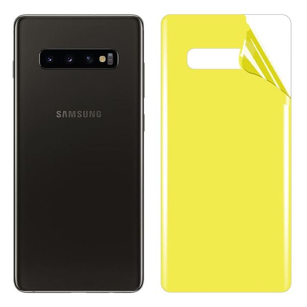 

for galaxy s10 plus soft tpu full coverage back screen protector