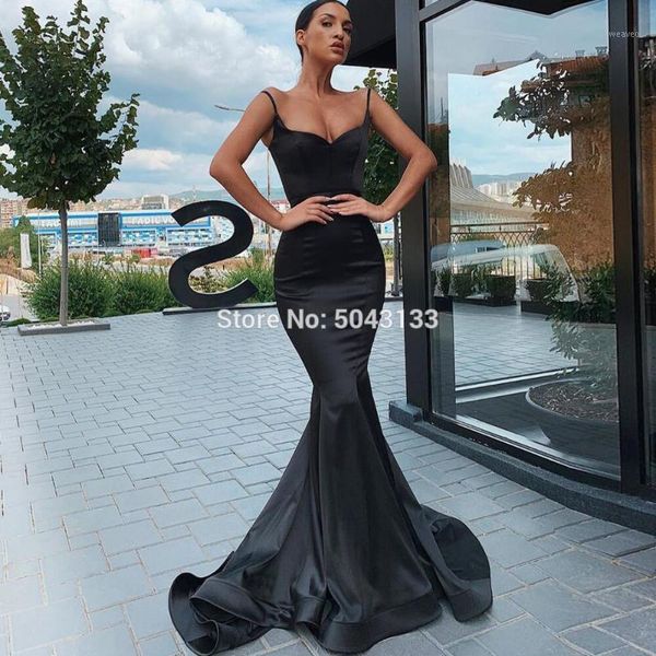 

mermaid prom dresses robe de mariee longo sweetheart straps black satin evening prom gown long sleeveless women party dress1, White;black