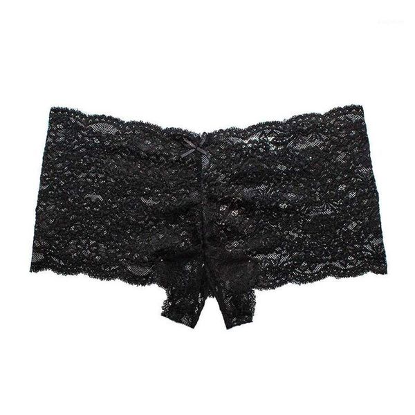 

panties new fashion women lace lingerie plus size underwear bowknot briefs underwear crotchless underpants #t1p1, Black;pink