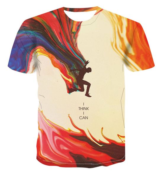 

popular astronaut landscape creative design and summer color cool versatile 3d print shirts plus size hentai comics men clothing