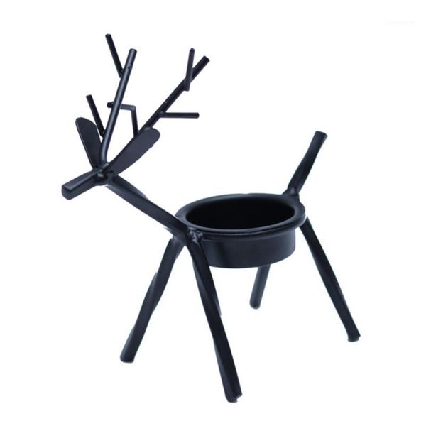 

christmas reindeer light holder iron decorations candles holder for parties birthday weddings1