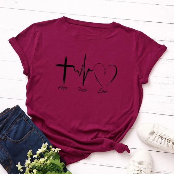 

2020 new love letter print t shirt women 100% cotton o neck short sleeve tees summer oversized t-shirt pink tshirt s-5xl1, White