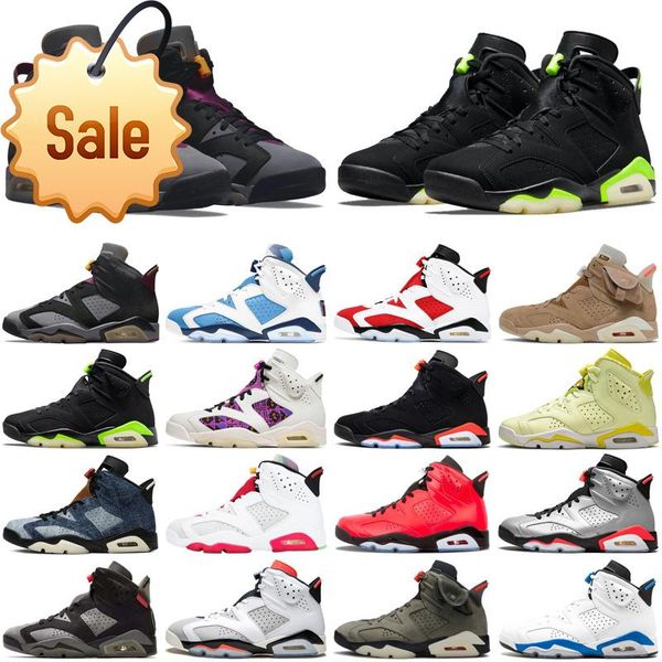 

jumpman 6 6s men basketball shoes bordeaux unc electric green british khaki carmine hare dmp floral infrared sports sneakers mens trainers