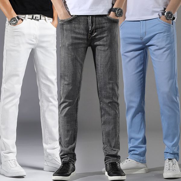 

2020 denim men will see fine in casual straight line for the blue gray man, white jeans gg0h