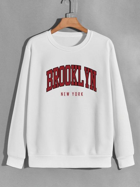 

men letter graphic thermal pullover v1op#, Black