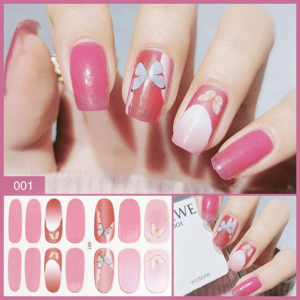 

37 styles diy art nail stickers fashion women's on a paper flower 3d nail decal stickers decals manicure decoration gifts kimter-k419fa
