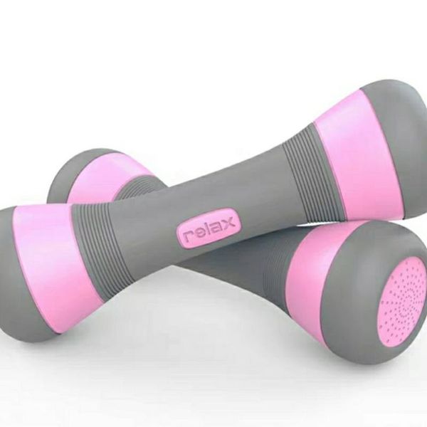 

lady dumbbell bodybuilders use small adjustable weight dumbbell equipment to slim your arms