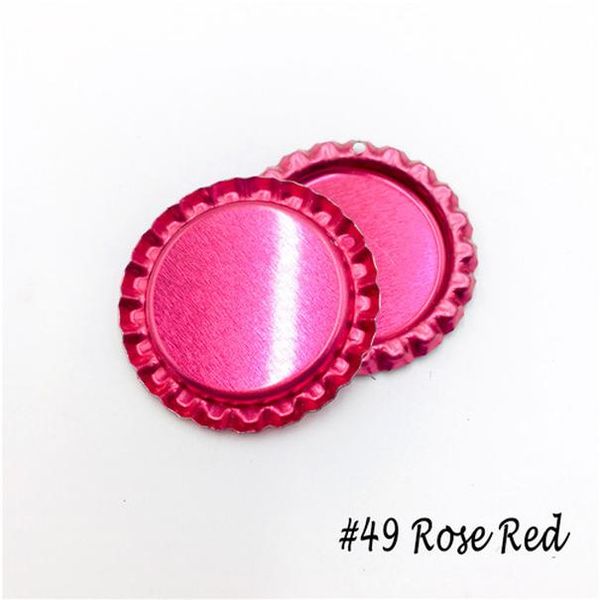 

100 pcs lot both side colored flattened bottle caps with hole flat bottlecaps for diy crafts jewelry accessories jllmla