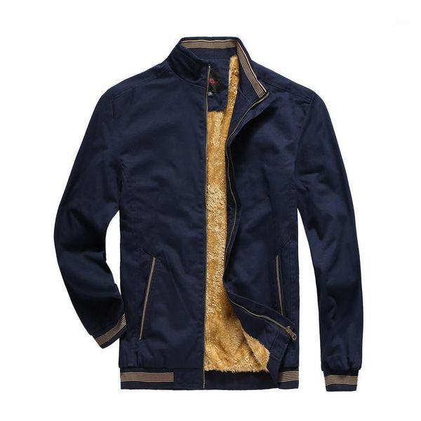 

5xl men bomber jacket stand collar mens casual male outwear fleece thick warm baseball jacket coats clothing,gcm0191, Black;brown