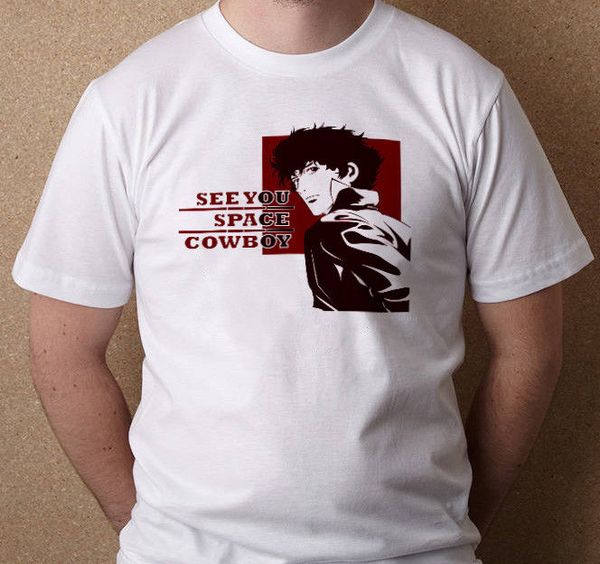 

творческое вскользь вскользь с коротким рукавом новизна printed ковбой бибоп спайк шпигель see you space cowboy пользовательские спорт толст