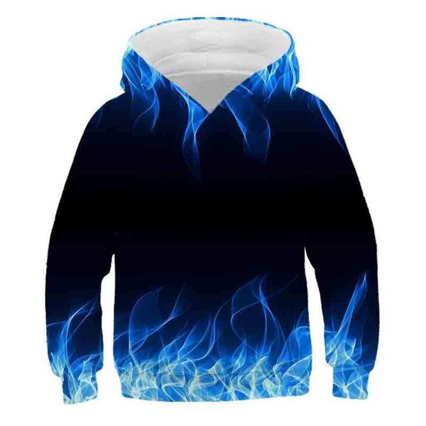 

cool girls flame 3d shirt pullover hoodies hooded boys sweatshirt harajuku colorrful streetwear funny casual teen clothes autumn bjewj, Black;white