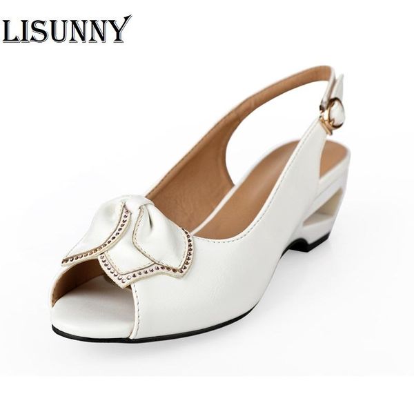 

2020 women's shoes summer new style sandals female summer with wedges open toe shoes white comfortable, Black