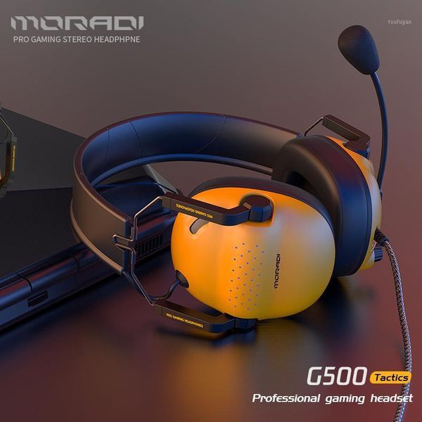

7.1 surround-sound headset pro wired gaming stereo headphone gamer with microphone magnetic earmuffs for pc,ps4,xbox one,switch1
