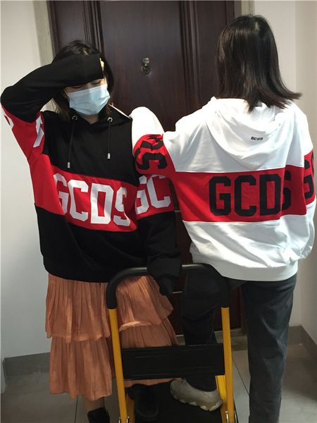 

selling brand gcds tshirt total cotton over size color black white