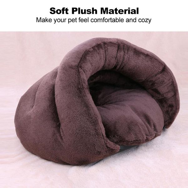 

cat beds & furniture puppy pet dog soft warm nest kennel bed cave house sleeping bag mat pad tent comfortable winter cozy